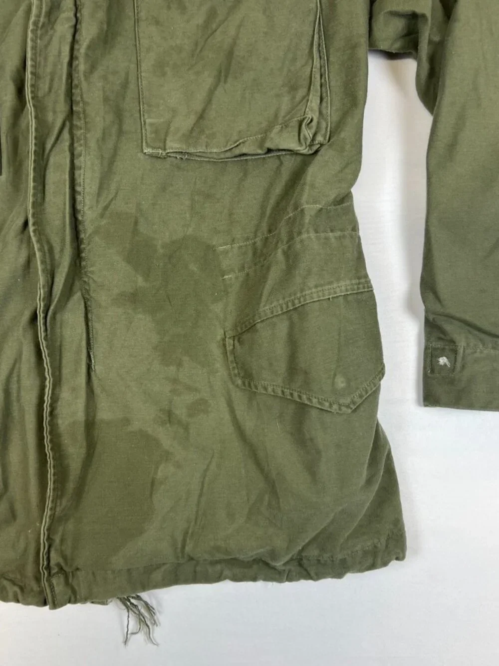 Vintage US Army M-65 Field Jacket S-Regular OG-107 Cold Weather Coat 1967 - Picture 6 of 16